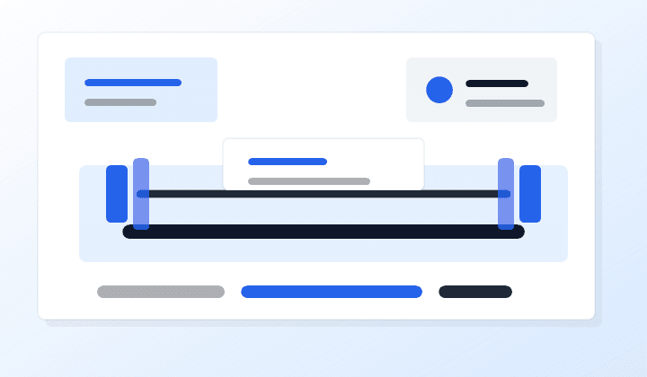 Blue and graphite barbell platform illustration for the Powerlifting plan.